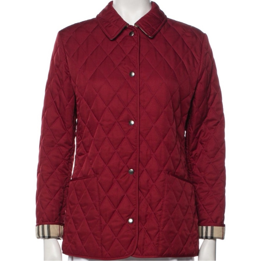 Burberry London Red Quilted Women's Jacket